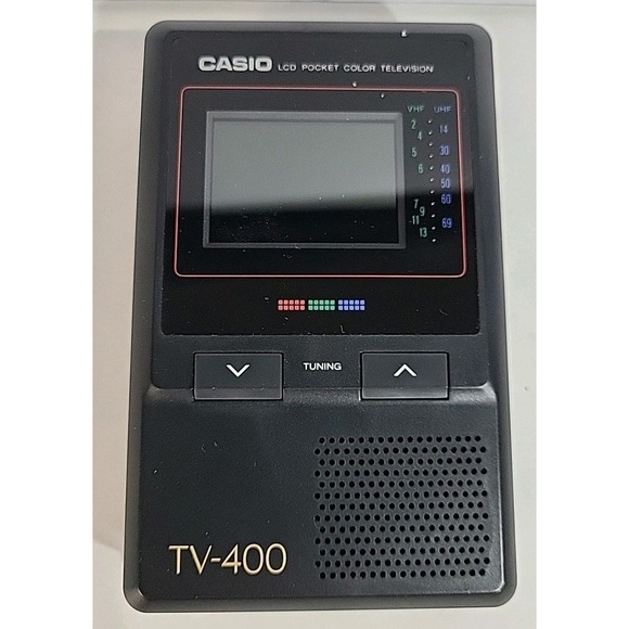 Vintage Casio TV-400 UHF VHF Pocket Color Television Japan - Picture 2 of 16